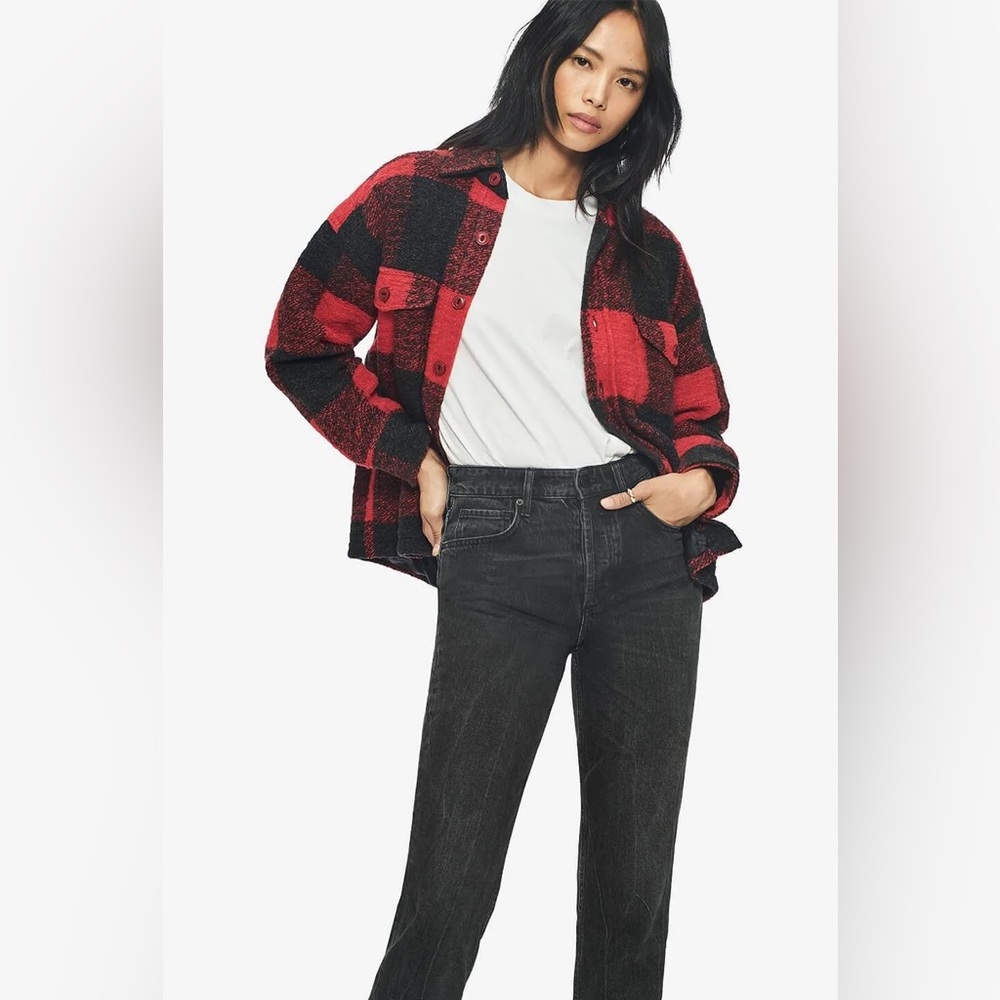 Anine Bing “Bobbi” wool flannel jacket